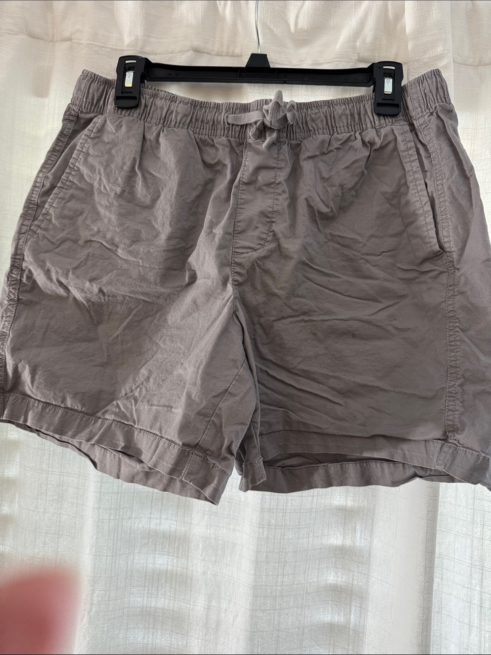 DSG Men's Drawstring Athletic Shorts in Gray Taupe